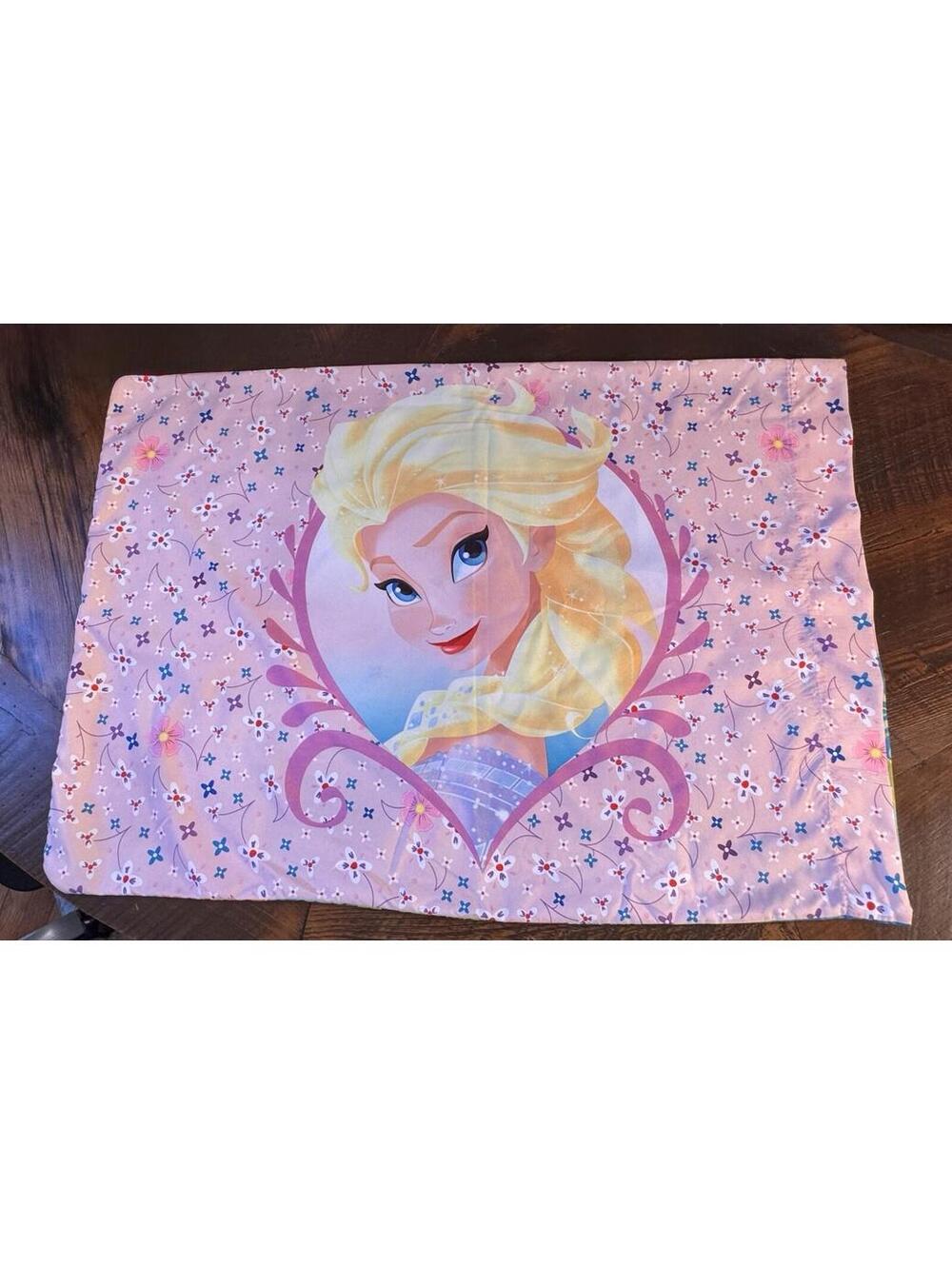 Disney Frozen Elsa & Anna Double Sided Standard Pillow Case Bedding